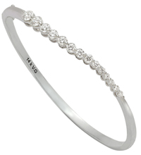 14K White Gold Comfort Fit Bangle (G/SI2, 1.70ct)