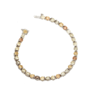 Platinum 3 Prong  Round Color Diamond Bracelets D-9.25cts
