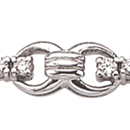 14K white gold diamond bracelet (G/SI2 D-1.33ct.)