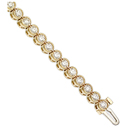 14K Yellow gold diamond bracelet (G/SI2. D-3.00ct.)