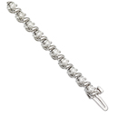 14K White gold diamond bracelet (G/SI2. D-3.00ct. tw.)