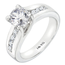 14K White Gold Engagement Ring (G/SI2 0.45ct) 