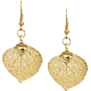 24 Karat Gold Overlay Aspen Earrings