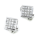 18K white gold Earrings (G-H/VS, 0.60ct)