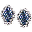 18K white gold Earrings (G/SI2, D-0.63ct, S-1.87ct.)