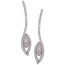 18K white gold diamond earring (G/SI2, 0.72ct) 