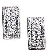 18K white gold Earrings (G/SI2, 1.38ct)