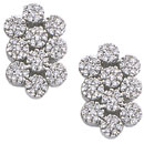 18K white gold Earrings (G/SI2, 1.13ct)
