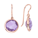 Silver earings and Amethyst