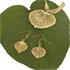 24 Karat Gold Overlay Aspen Earrings