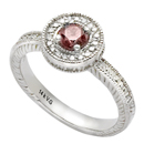 14K White Gold Pink Diamond Comfort Fit Ring (SI2/G, D-0.30ct, PD-0.35ct.)
