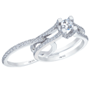 14K Gold Split-Shank Engagement Ring 