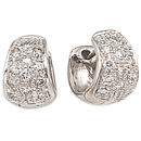 14K white gold pair of diamond earrings (G /SI2,D-0.55ct)