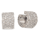 14K white gold pair of diamond earrings (G /SI2,D-1.75ct)