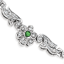 14K white gold Necklace (G /SI2, D-1.15ct, E-0.07ct)