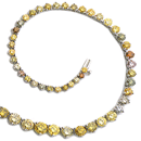 Platinum Colored Diamond Necklaces ( D-26.86ct) 