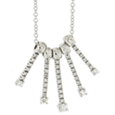 14K white gold  diamond necklace (G /SI2,D-0.75ct)