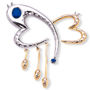 14K two-tone Necklace (G /SI2, D-0.17ct)