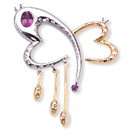 14K two-tone comfort fit Necklace (G /SI2, Diamond-0.25ct)