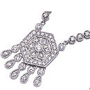 14K white gold Diamond Necklace (G/SI2, D-1.50ct)  