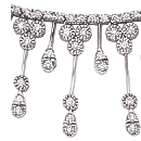 14K white gold comfort fit Diamond Necklace (G/SI2, D-3.13ct)  