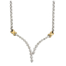14K Two-Tone gold Necklace (G /SI2, D-0.99ct)