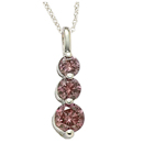 14K White Gold Pink Diamond Comfort Fit Pendant ( PD-0.59ct.)