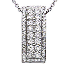 18K white gold Journey pendant (G/SI2, D-0.98ct) 