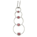 14K White Gold Pink Diamond Comfort Fit Pendant ( PD-0.39ct.)