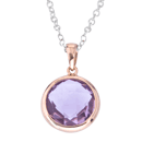 Silver pendant with Amethyst