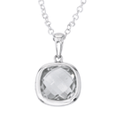 Silver pendant with Green Amethyst