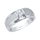Men�s Diamond Solitaire Wedding Ring - 0.33 Ct 