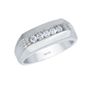 0.25 Ct Diamond Men's Wedding Band 
