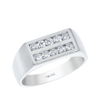 Men�s Channel-Set Diamond Band 