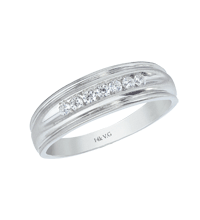 Men�s Channel-Set Diamond Band 