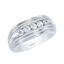 0.50 Ct. Men's Channel-Set Diamond Ring 