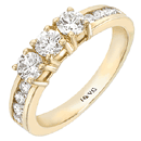 14K Yellow Gold Wedding Band (SI2/G, D-1.00ct.)