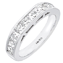 14K White Gold Wedding Band (VS/G,H, D-1.07ct.)