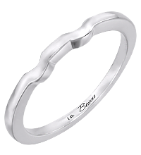 14K White Gold Wedding Band  (4mm).