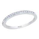14K Gold Prong-Set Wedding Band 