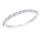 14K Gold Prong-Set Wedding Band 