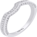 14K White Gold, Prong-Set Diamond Wedding Band (SI2/G D-0.29ct.)  