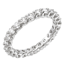 14K White Gold Eternity Wedding Ring (G/SI2, 1.92cts).