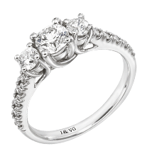 14K White Gold Wedding ring (G/SI2, D-1.06ct).