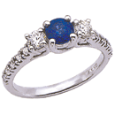 14K White Gold Wedding ring (G/SI2, D-0.56ct S-0.70ct)