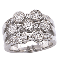 14K White Gold Wedding ring (G/SI2, 0.71ct).