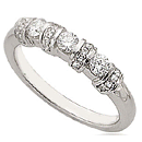 14K White Gold Wedding Ring (G/SI2, 0.52ct).