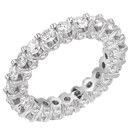 14k White Gold Diamond Eternity Wedding Ring (D-2.75ct.)