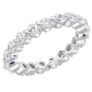14k White Gold Diamond Eternity Ring 2.00 Cts. 